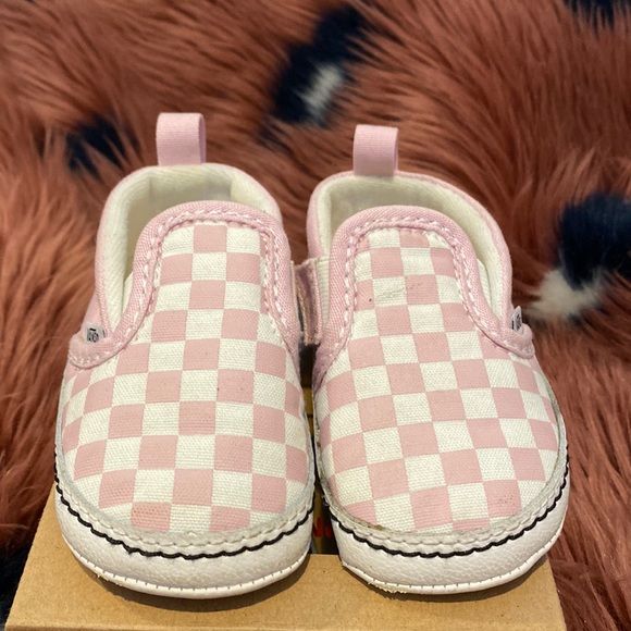 VANS INFANT SLIP-ON V CRIB CHECKERBOARD SHOE - Picture 2 of 7